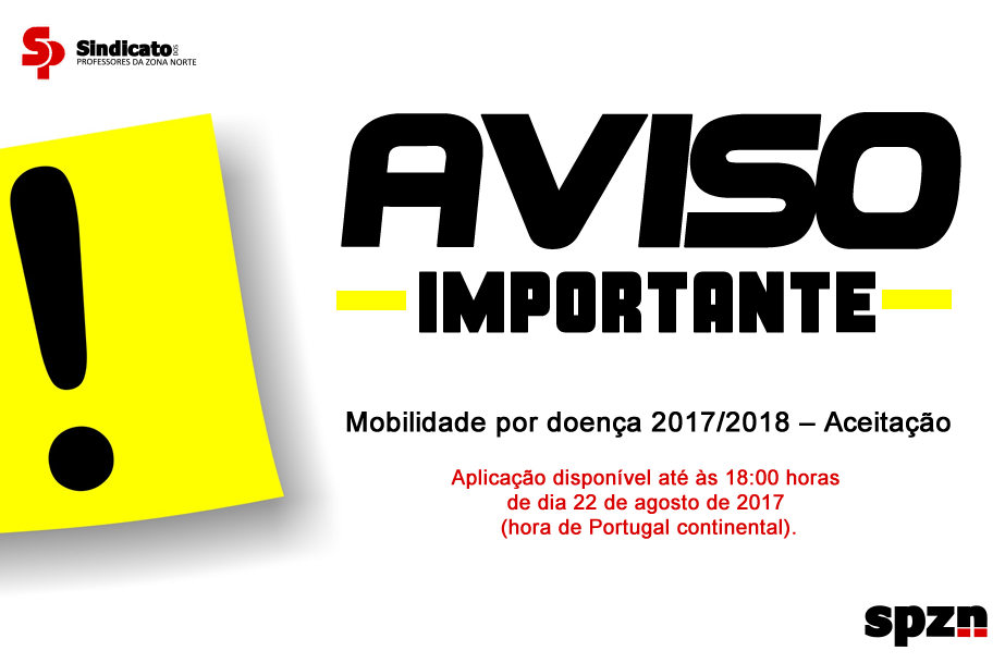 AVISO IMPORTANTE - 18 AGOSTO 2017