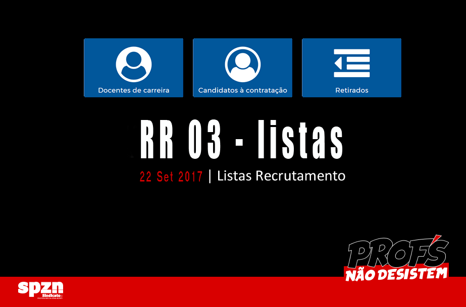 Listas - Reserva de recrutamento n.º 03