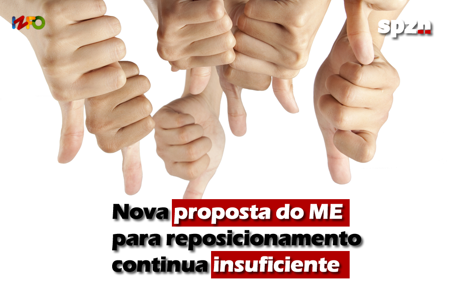 Nova proposta do ME para reposicionamento continua insuficiente 