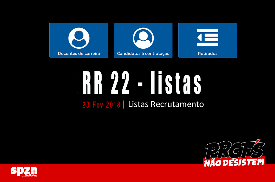 Listas - Reserva de recrutamento n.º 22