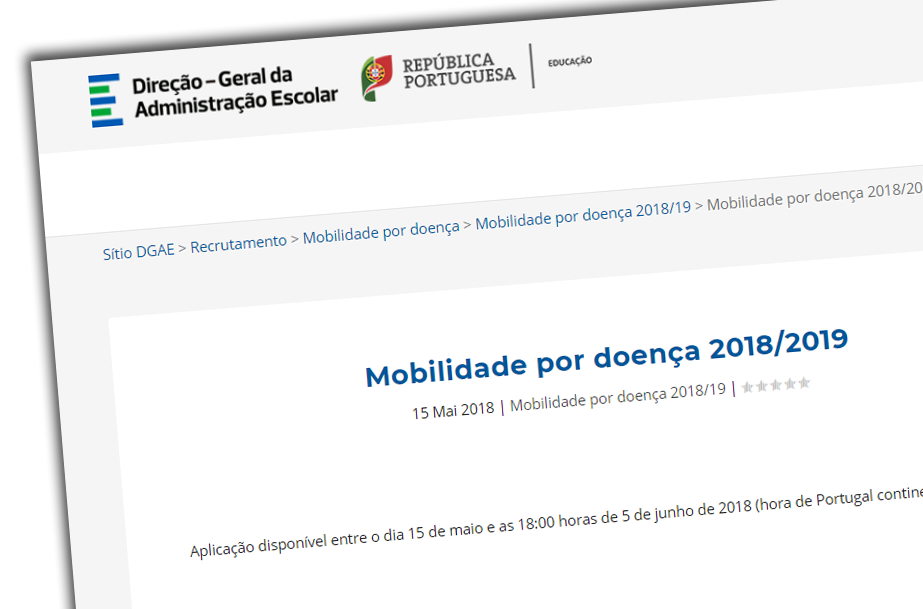 Mobilidade por doença 2018/2019