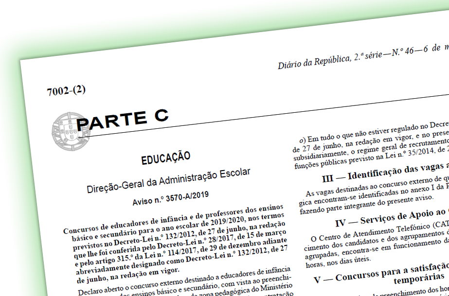 Concurso Externo/Contratação Inicial e Reserva de Recrutamento