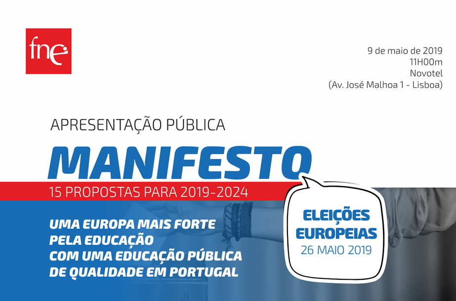 FNE apresenta em conferência de imprensa o seu Manifesto para as Eleições Europeias