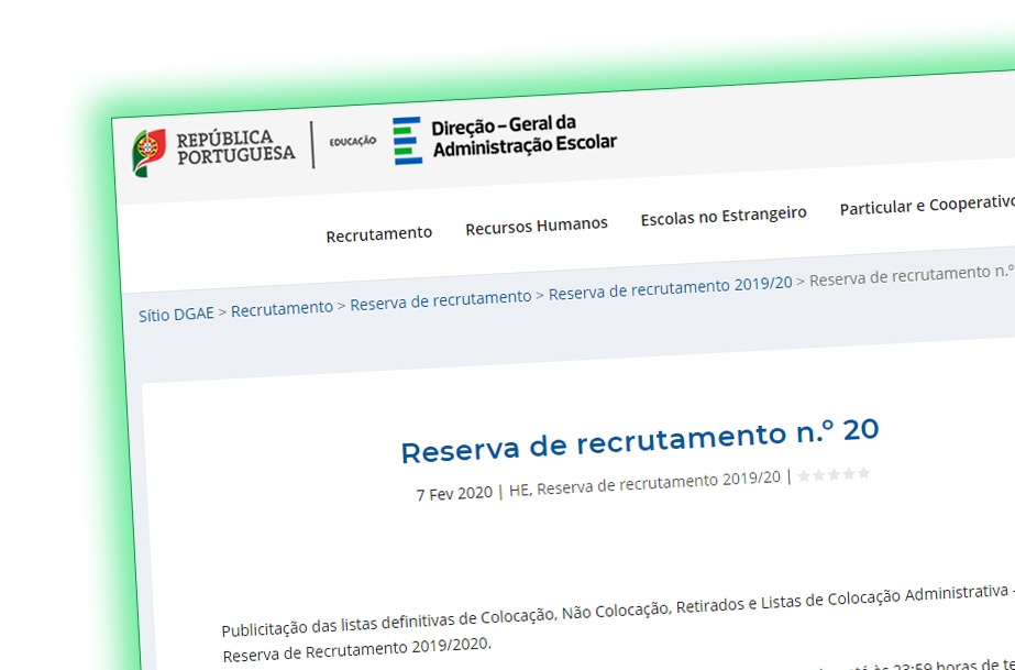 Reserva de recrutamento n.º 20