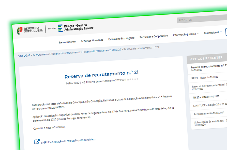 Reserva de recrutamento n.º 21