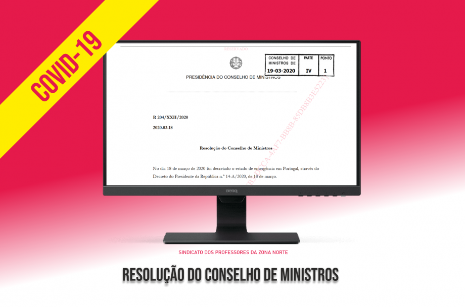 COVID-19 | Resolução do Conselho de Ministros