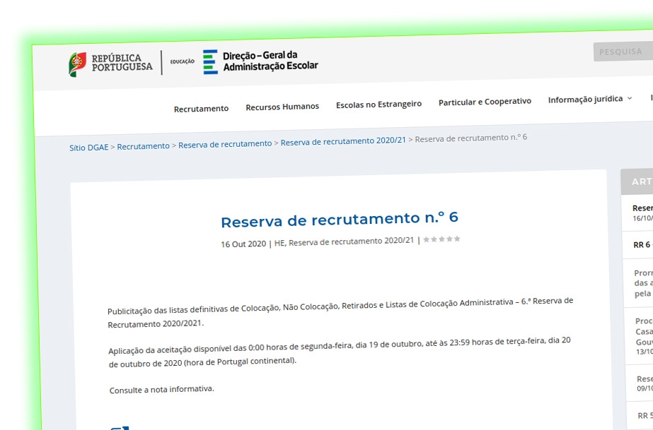 Reserva de recrutamento n.º 6