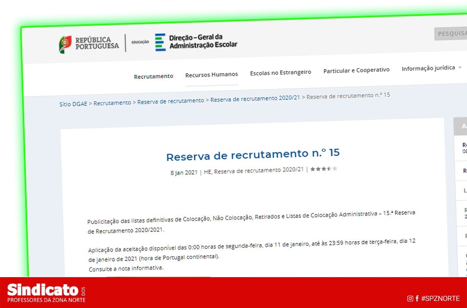 Reserva de recrutamento n.º 15