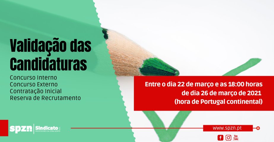 Validação das Candidaturas