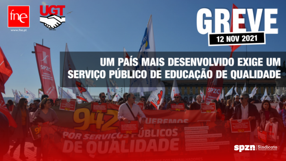 FNE com pré-aviso de Greve para 12 de novembro em articulação com greve anunciada pela FESAP