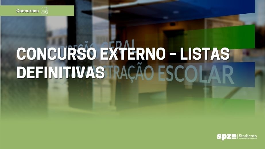 Concurso Externo – Listas Definitivas