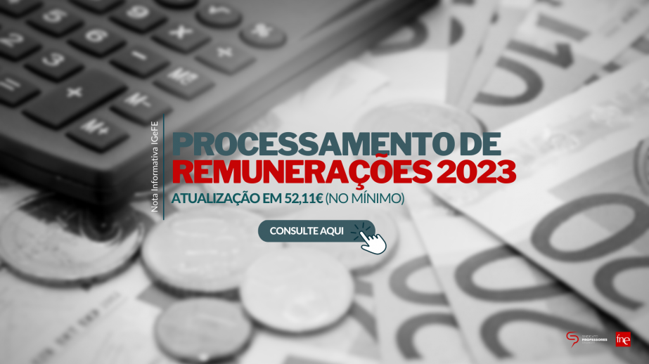 Nota Informativa IGeFE: Processamento de Remunerações 2023