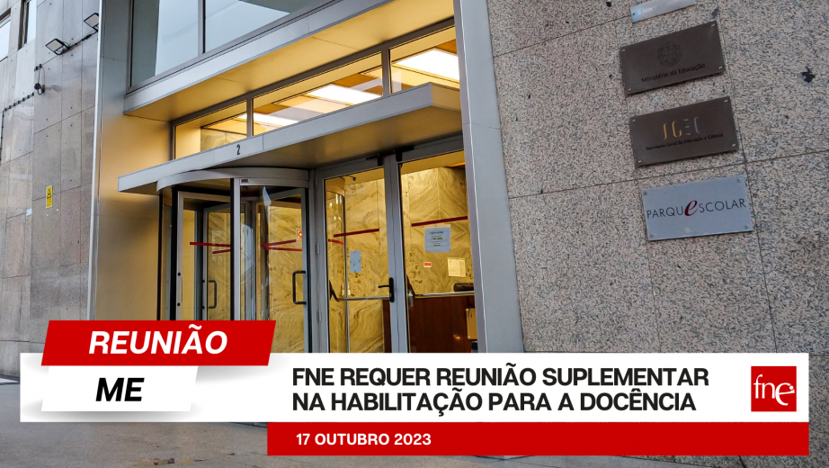 FNE requer reunião suplementar na habilitação para a docência