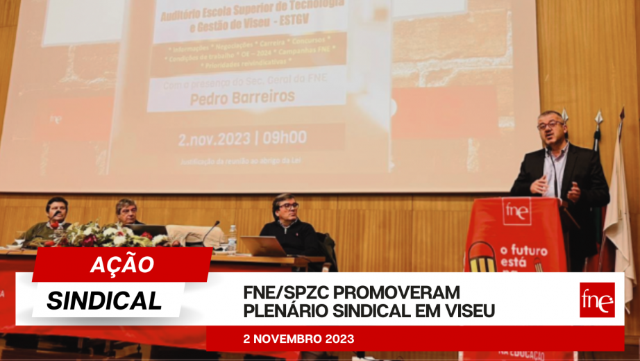 FNE/SPZC promoveram plenário sindical em Viseu