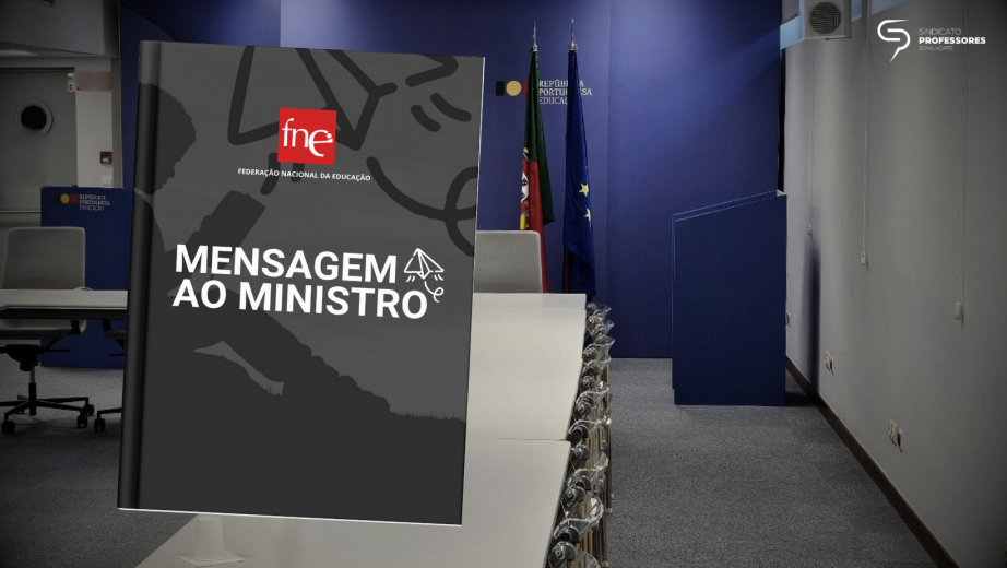 FNE entrega livro com mensagens de docentes, pessoal de apoio educativo e alunos ao Ministro da Educação