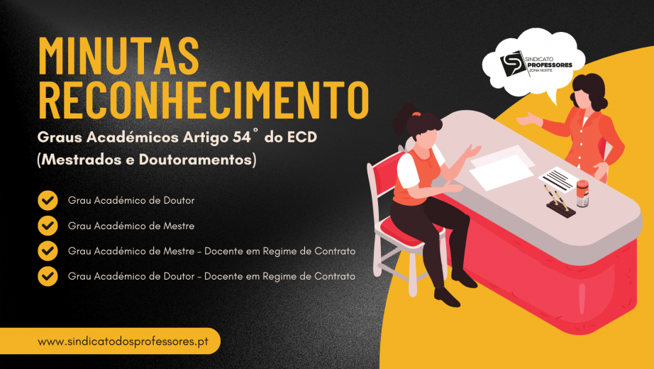 Minutas Reconhecimento de Graus Académicos Artigo 54º do ECD