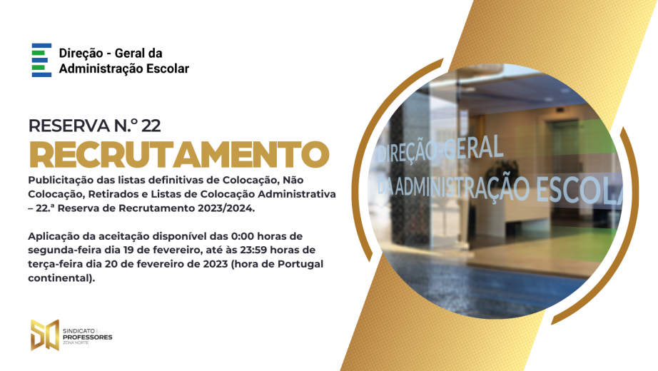 Reserva de Recrutamento  n.º 22