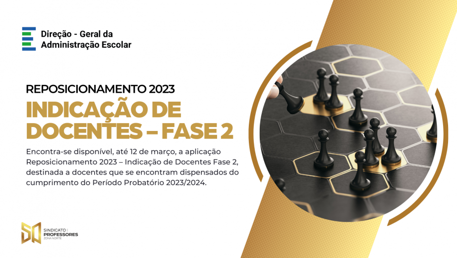 Reposicionamento na carreira docente 2023 – FASE 2