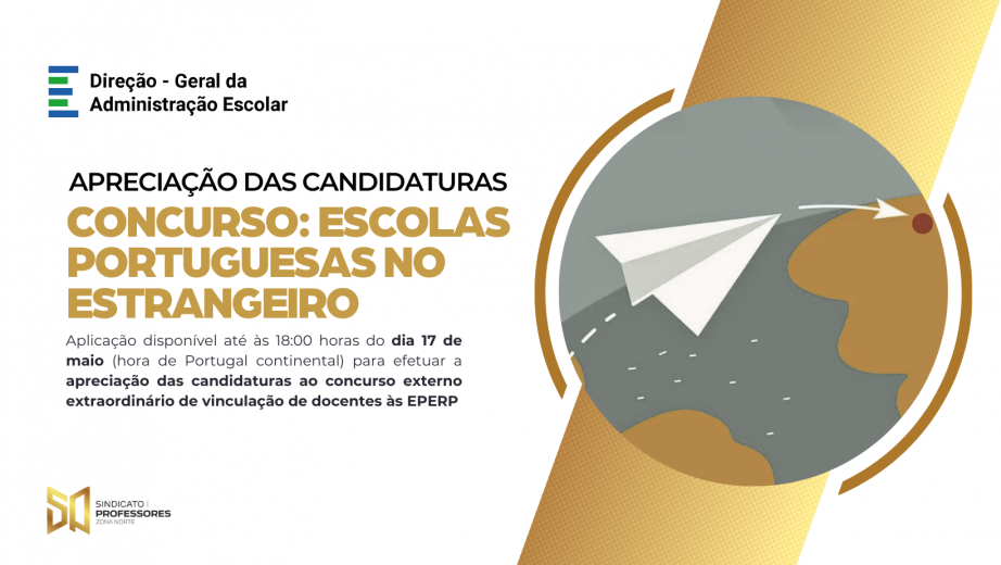 Apreciação das candidaturas - Concurso externo extraordinário de vinculação de docentes às EPERP