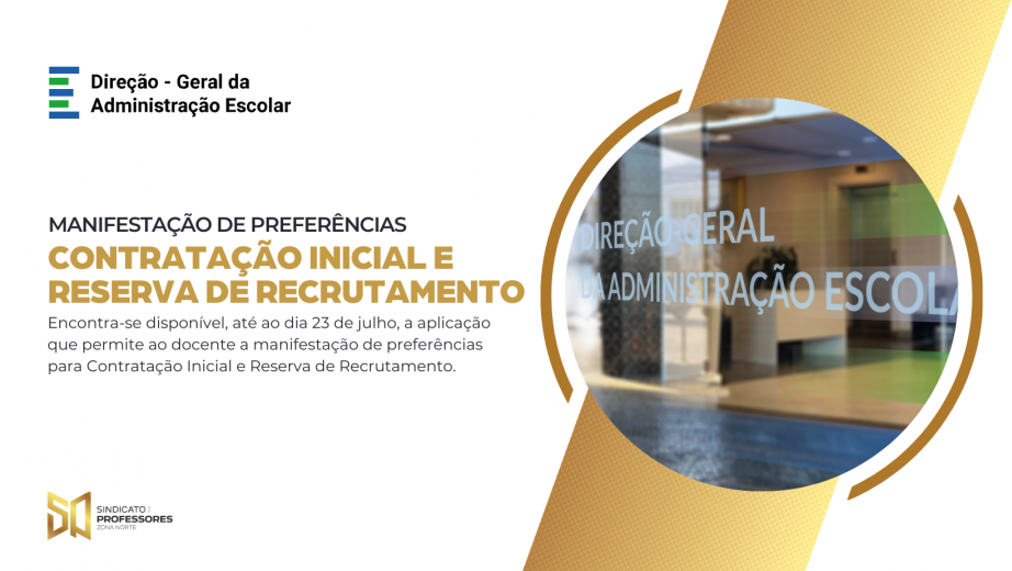 Contratação Inicial e Reserva de Recrutamento: Manifestação de preferências