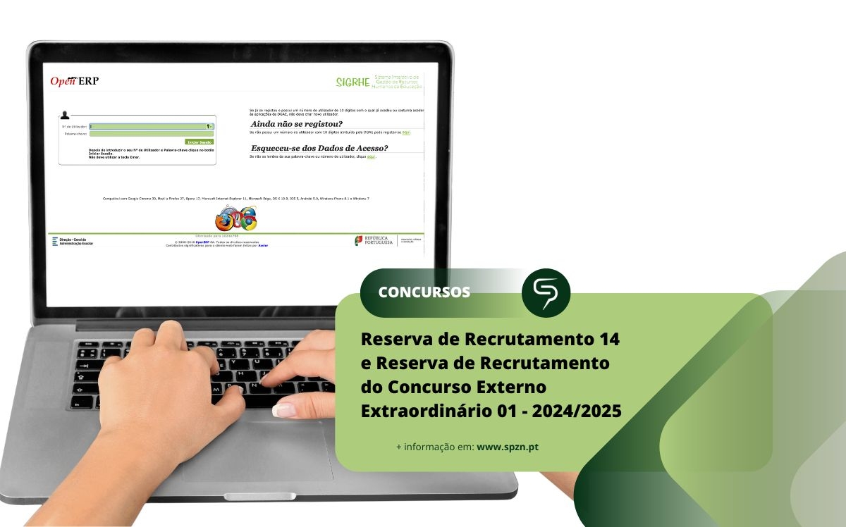 Reserva de Recrutamento 14 e Reserva de Recrutamento do Concurso Externo Extraordinário 01 - 2024/2025