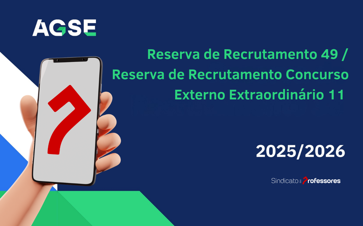 Reserva de Recrutamento 49 / Reserva de Recrutamento Concurso Externo Extraordinário 11 – 2025/2026