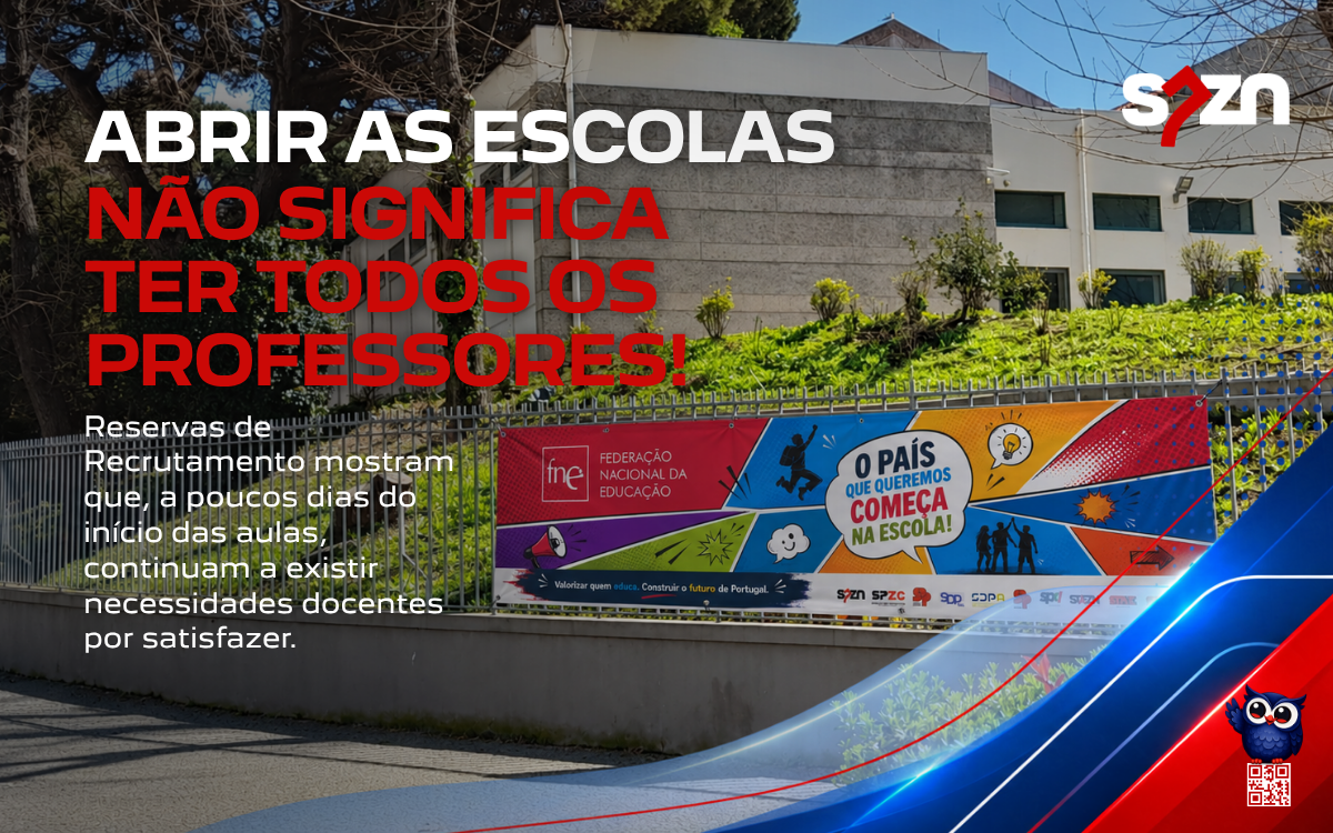 Abrir as escolas não significa ter todos os professores!
