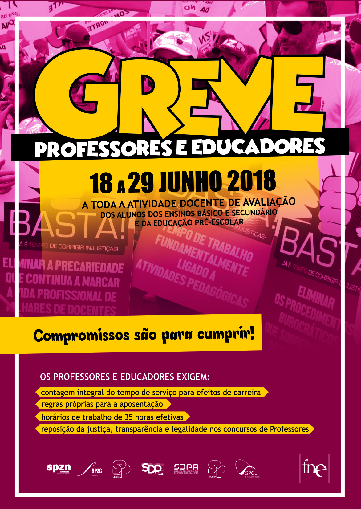 cartaz greve junho 2018